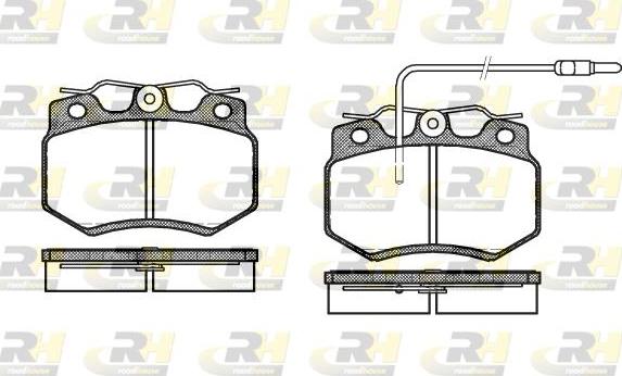 Roadhouse 2170.02 - Brake Pad Set, disc brake autospares.lv