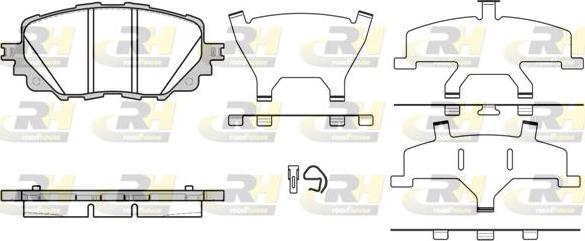 Roadhouse 21708.00 - Brake Pad Set, disc brake autospares.lv