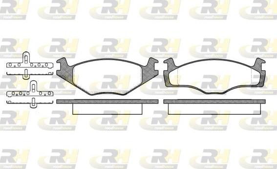 Roadhouse 2171.10 - Brake Pad Set, disc brake autospares.lv