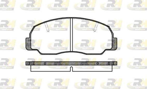 Roadhouse 2178.10 - Brake Pad Set, disc brake autospares.lv