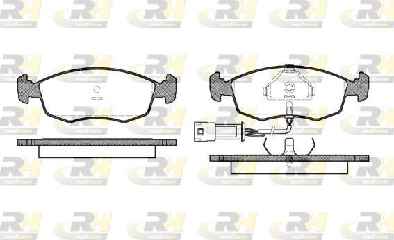 Roadhouse 2172.02 - Brake Pad Set, disc brake autospares.lv