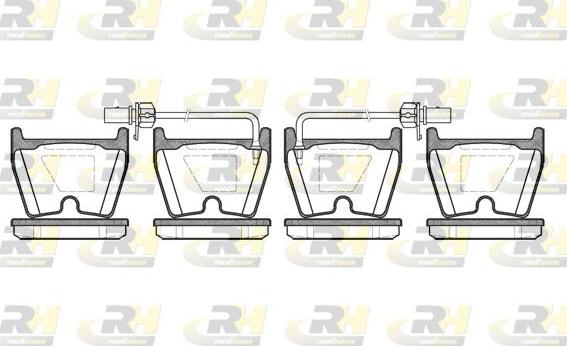 Roadhouse 2896.02 - Brake Pad Set, disc brake autospares.lv