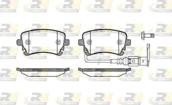 Roadhouse 2897.11 - Brake Pad Set, disc brake autospares.lv