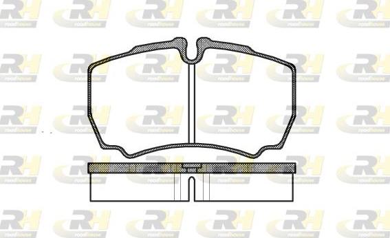 Roadhouse 2849.00 - Brake Pad Set, disc brake autospares.lv