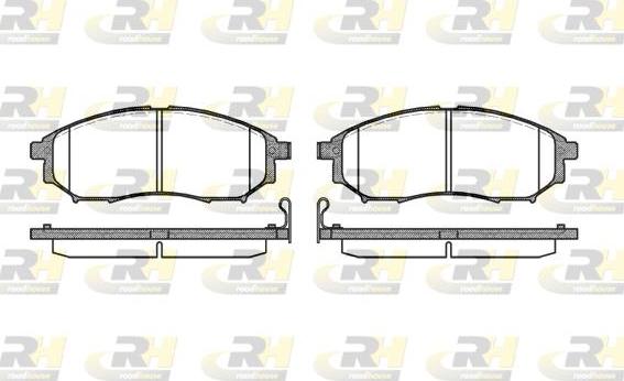 Roadhouse 2852.14 - Brake Pad Set, disc brake autospares.lv