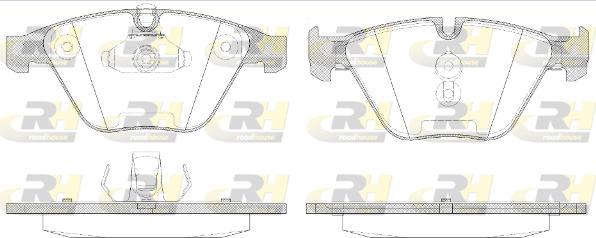 Roadhouse 2857.50 - Brake Pad Set, disc brake autospares.lv