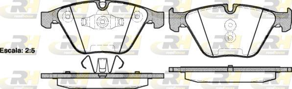 Roadhouse 2857.10 - Brake Pad Set, disc brake autospares.lv