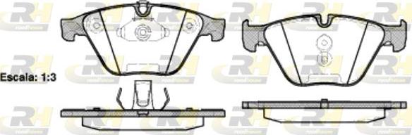 Roadhouse 2857.20 - Brake Pad Set, disc brake autospares.lv