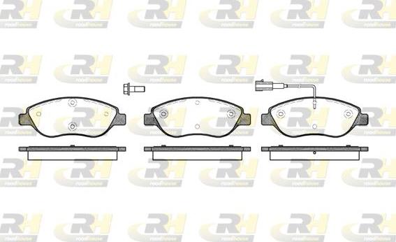 Roadhouse 2860.01 - Brake Pad Set, disc brake autospares.lv