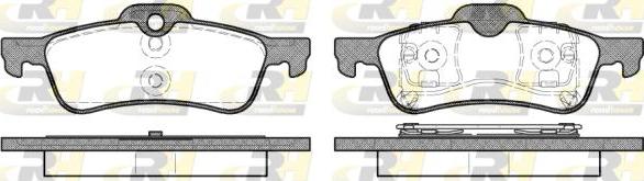 Roadhouse 2862.00 - Brake Pad Set, disc brake autospares.lv