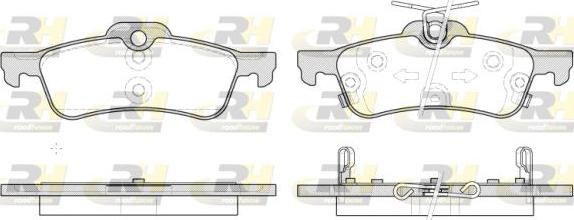 Roadhouse 2862.12 - Brake Pad Set, disc brake autospares.lv