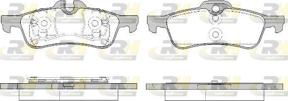 Roadhouse 2862.20 - Brake Pad Set, disc brake autospares.lv