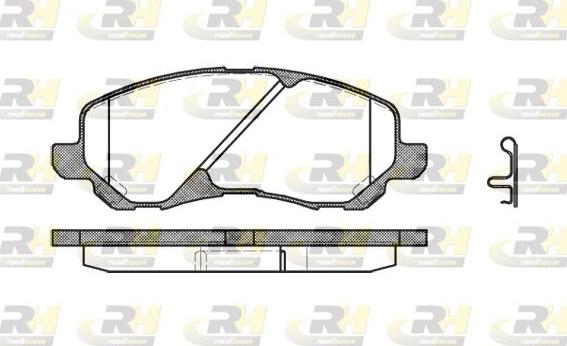 Roadhouse 2804.02 - Brake Pad Set, disc brake autospares.lv