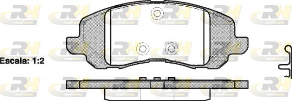 Roadhouse 2804.20 - Brake Pad Set, disc brake autospares.lv