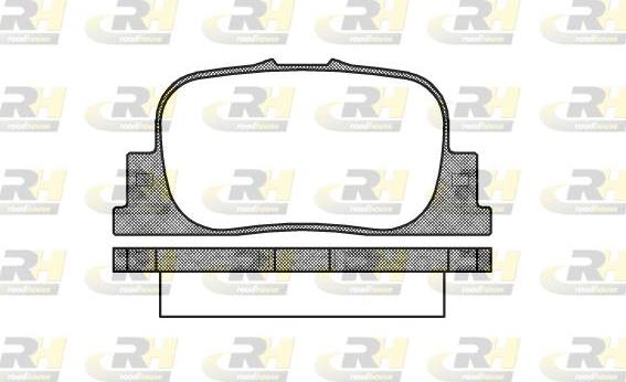 Roadhouse 2801.00 - Brake Pad Set, disc brake autospares.lv