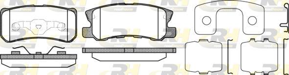 Roadhouse 2803.12 - Brake Pad Set, disc brake autospares.lv