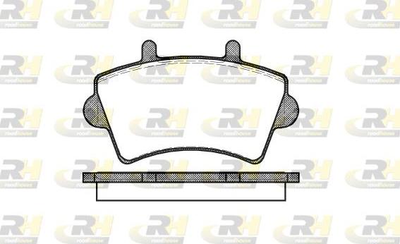 Roadhouse 2819.00 - Brake Pad Set, disc brake autospares.lv