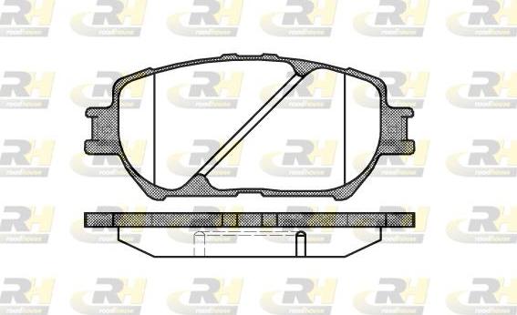 Roadhouse 2884.00 - Brake Pad Set, disc brake autospares.lv