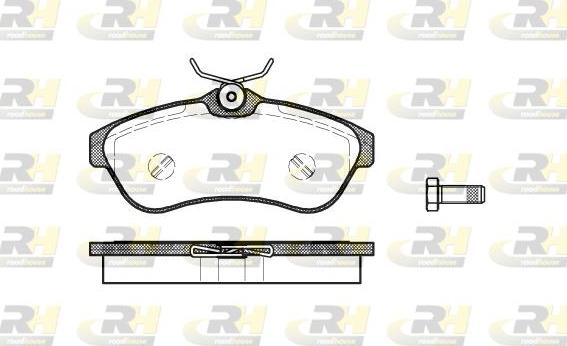 Roadhouse 2880.00 - Brake Pad Set, disc brake autospares.lv