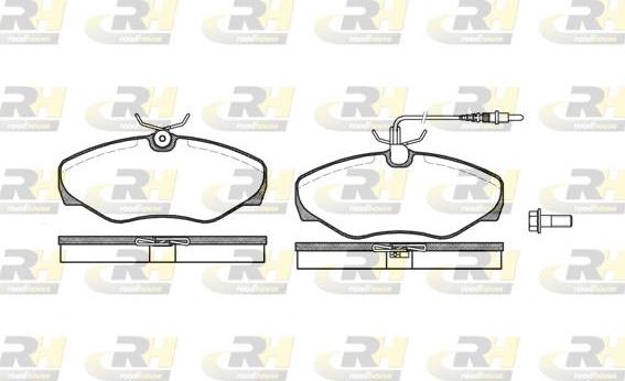 Roadhouse 2834.01 - Brake Pad Set, disc brake autospares.lv