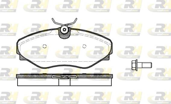 Roadhouse 2834.20 - Brake Pad Set, disc brake autospares.lv