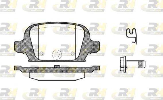 Roadhouse 2835.02 - Brake Pad Set, disc brake autospares.lv