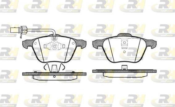 Roadhouse 2836.02 - Brake Pad Set, disc brake autospares.lv