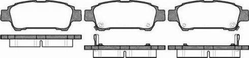 Alpha Brakes HKT-TY-025 - Brake Pad Set, disc brake autospares.lv