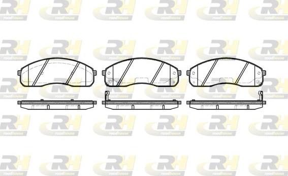 Roadhouse 2821.02 - Brake Pad Set, disc brake autospares.lv