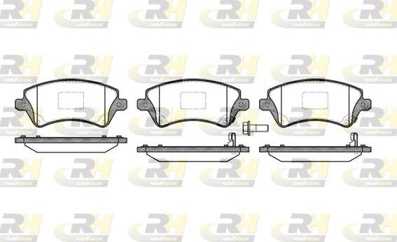 Roadhouse 2822.12 - Brake Pad Set, disc brake autospares.lv