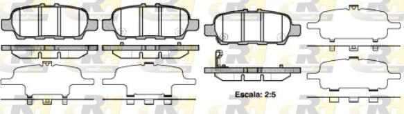 Roadhouse 2876.41 - Brake Pad Set, disc brake autospares.lv