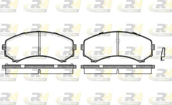 Roadhouse 2396.00 - Brake Pad Set, disc brake autospares.lv