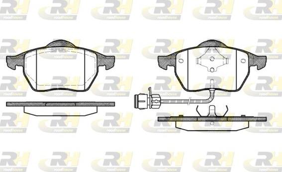 Roadhouse 2390.02 - Brake Pad Set, disc brake autospares.lv