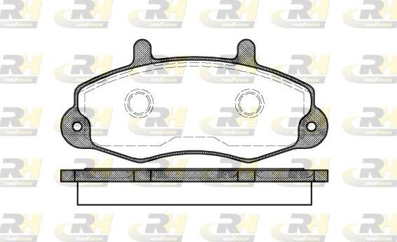 Roadhouse 2391.00 - Brake Pad Set, disc brake autospares.lv