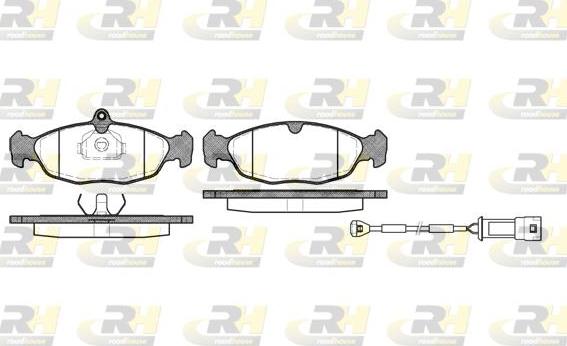 Roadhouse 2393.02 - Brake Pad Set, disc brake autospares.lv