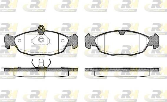 Roadhouse 2393.20 - Brake Pad Set, disc brake autospares.lv