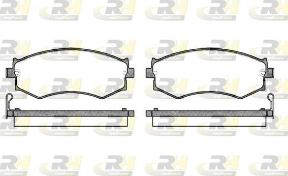 Roadhouse 2350.04 - Brake Pad Set, disc brake autospares.lv