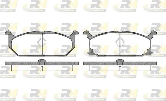 Roadhouse 2358.00 - Brake Pad Set, disc brake autospares.lv