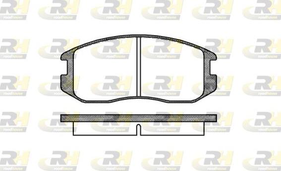 Roadhouse 2357.00 - Brake Pad Set, disc brake autospares.lv