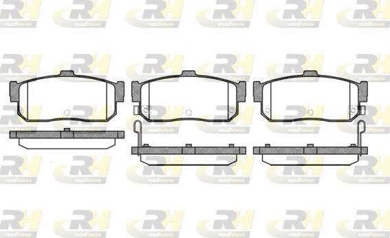 Roadhouse 2366.22 - Brake Pad Set, disc brake autospares.lv