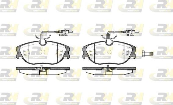 Roadhouse 2305.44 - Brake Pad Set, disc brake autospares.lv