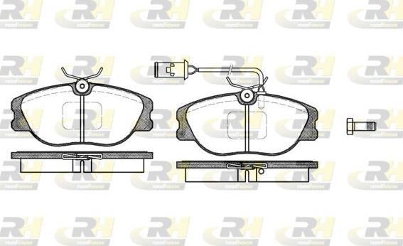 Roadhouse 2305.02 - Brake Pad Set, disc brake autospares.lv