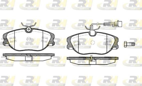 Roadhouse 2305.72 - Brake Pad Set, disc brake autospares.lv