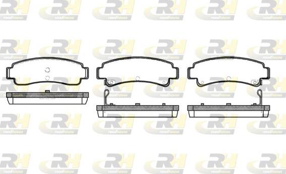 Roadhouse 2302.02 - Brake Pad Set, disc brake autospares.lv