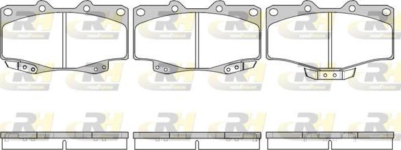 Roadhouse 2315.14 - Brake Pad Set, disc brake autospares.lv