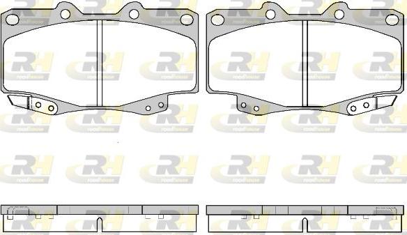 Roadhouse 2315.22 - Brake Pad Set, disc brake autospares.lv