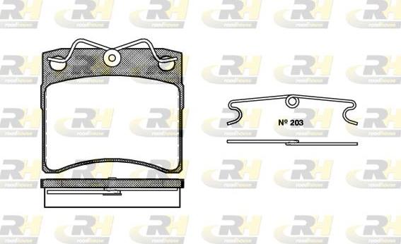 Roadhouse 2385.00 - Brake Pad Set, disc brake autospares.lv