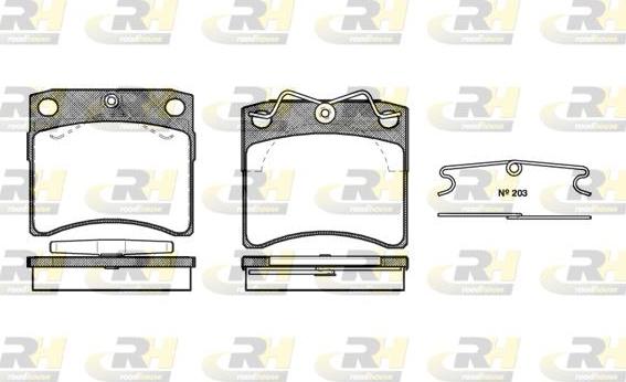 Roadhouse 2385.10 - Brake Pad Set, disc brake autospares.lv