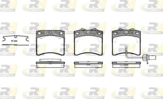 Roadhouse 2385.11 - Brake Pad Set, disc brake autospares.lv