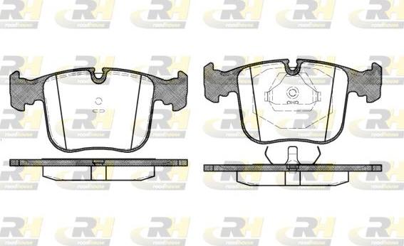 Roadhouse 2380.00 - Brake Pad Set, disc brake autospares.lv